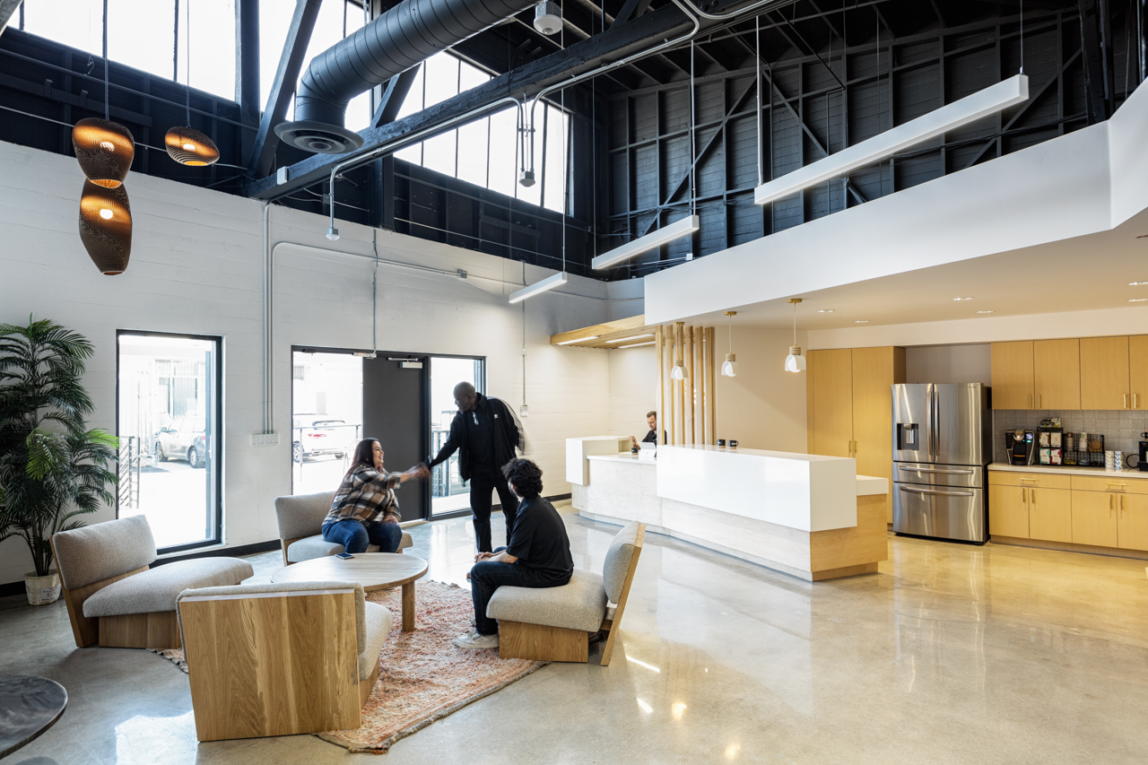 FlexEtc LA Communal Space, Lobby, Reception, Kitchen
